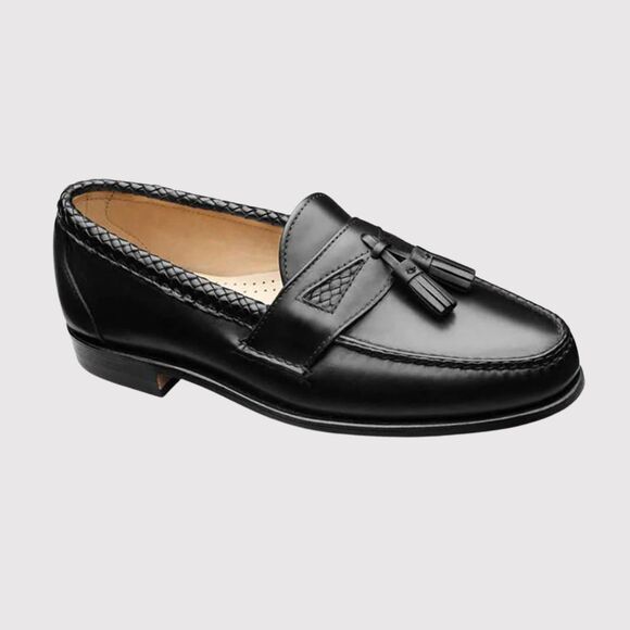 Allen Edmonds Mens Shoes Black Maxfield Leather Slip On Penny Loafer US 10.5 B - Picture 1 of 13